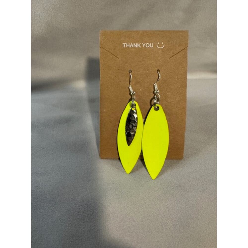 Custom Blade Earrings –‎ Sterling Silver Hooks – Handmade